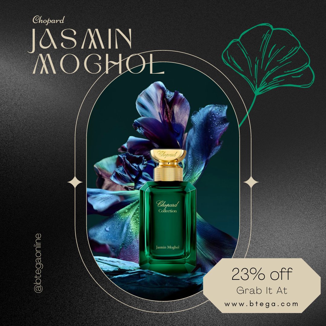 Elevate your everyday with the captivating allure of Chopard Jasmin Moghol Perfume! 🌸 Experience pure luxury and sophistication in every spritz. 💎💃 Discover the art of scent at BTEGA bit.ly/3sad9gX 💫🛍️ 

#ChopardPerfume #LuxuryScent #BTEGA #JasminMoghol #EauDeParfum