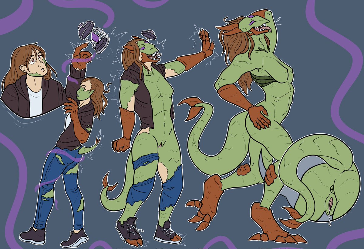 What starts as a strange tingling soon becomes irresistible pleasure. Limbs stretch, skin glows, and the once-human form becomes sleek, radiant, and otherworldly ~

#transfur