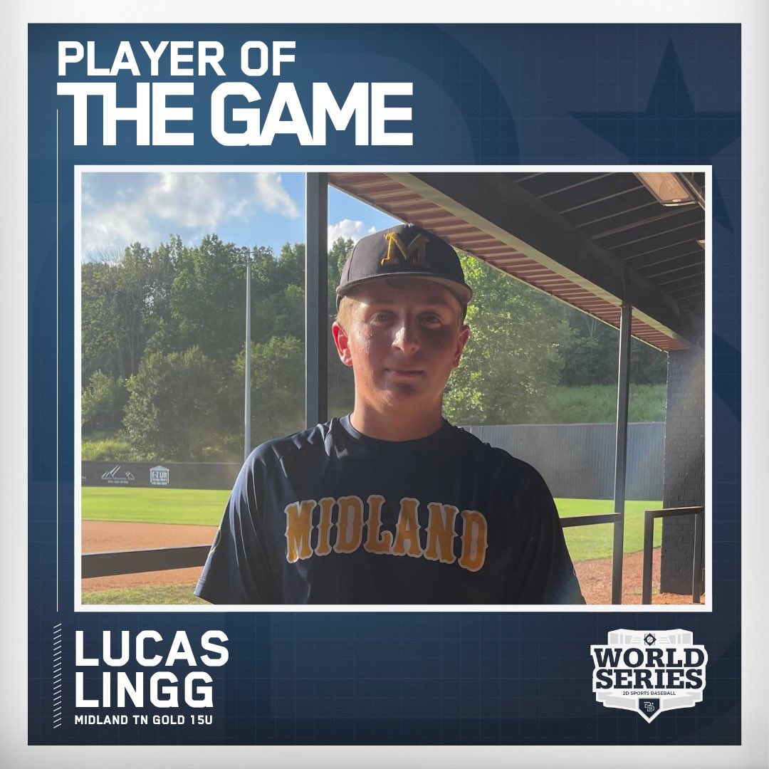 ⭐️Player of the Game⭐️

Lucas Lingg
Midland TN Gold 15u
#NashvilleWS