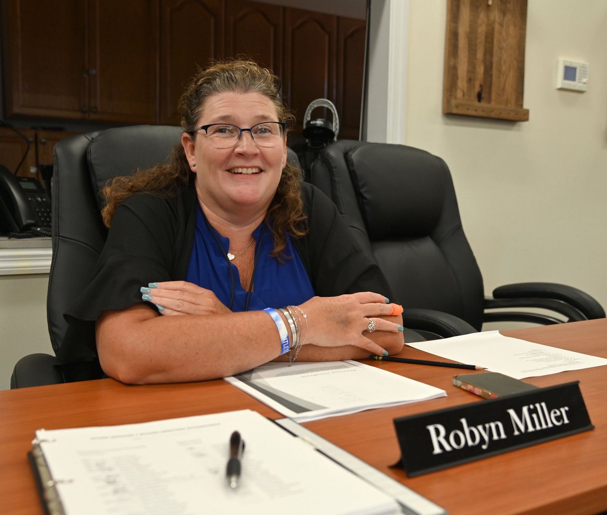 CCBOE's tweet image. Stacy Brown’s first official School Board meeting as our new Director of Schools was tonight. Brown took over as our leader on July 1 following the retirement of Dr. Cathy Beck. Also attending the meeting was Robyn Miller, our new Assistant Director of Schools. #ccsdtn