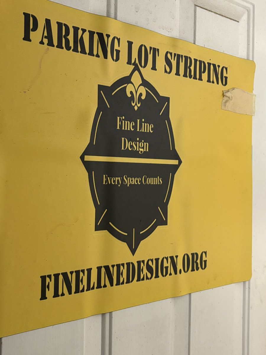 FineLnDesign's tweet image. Call us for your parking lot. Striping needs in the Jefferson, Paris, New Orleans, and Slidell surrounding areas.