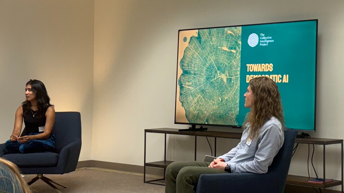 PluralityInst's tweet image. It was great to catch Collective Intelligence Project's talk today at the AI Democracy Coworking Day!
@divyasiddarth @collect_intel