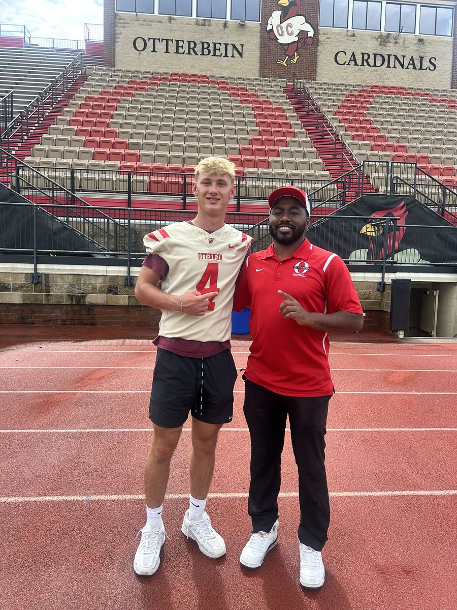 Had a great day at Otterbein today with <a href="/CoachHines_13/">Coach Hines</a> and <a href="/CoachBBuckler/">Bobby Buckler</a>!!