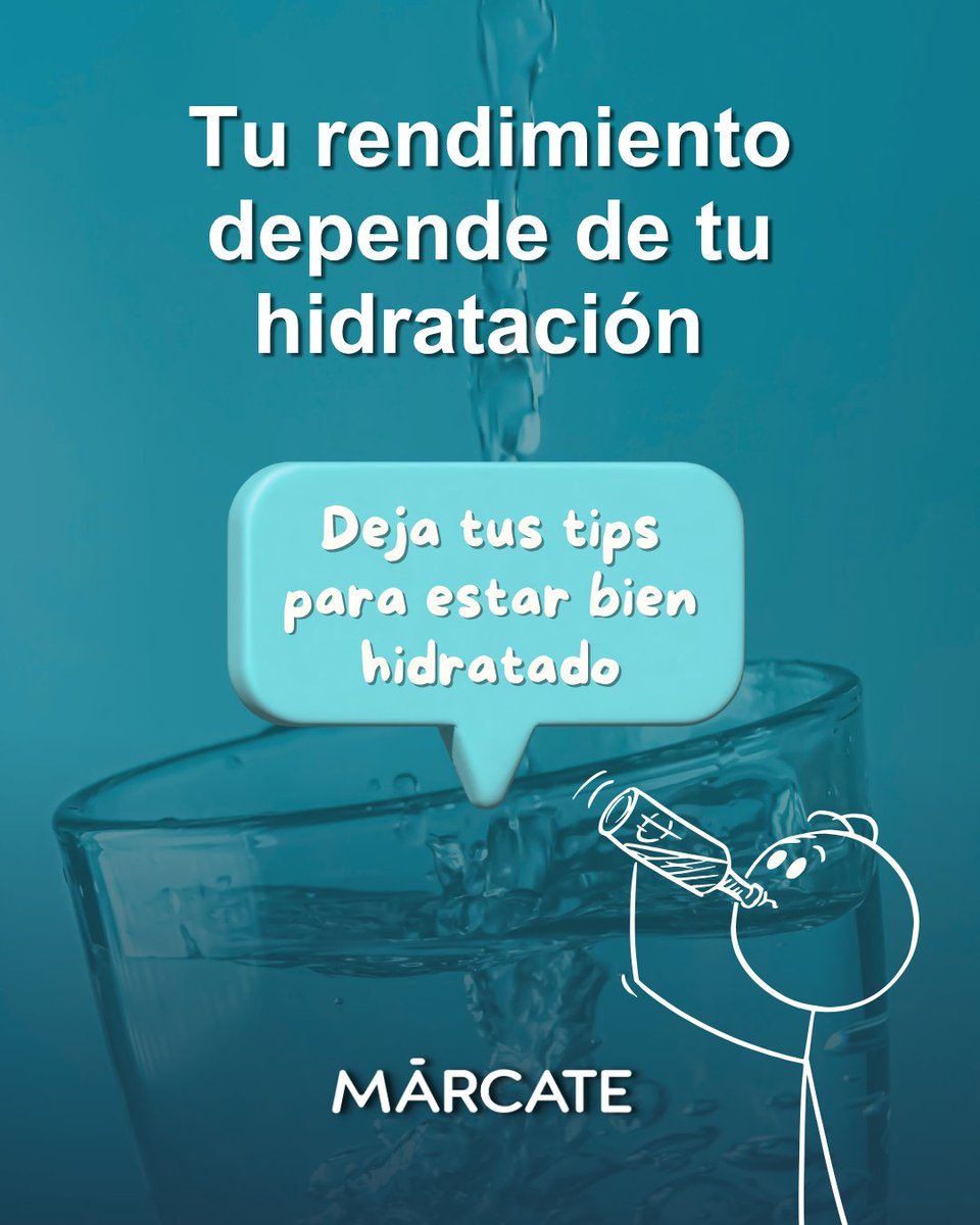 ¿Tomas suficiente agua? 💧La hidratación es tan importante como el entrenamiento.
Aprende cuándo, cuánto y qué tomar antes, durante y después de correr.

#HidrataciónRunner #RunnerTips #RunningEsSalud #CorreHidratado 
#marcateteam #marcate #cronometrajemarcate #comunidadmarcate