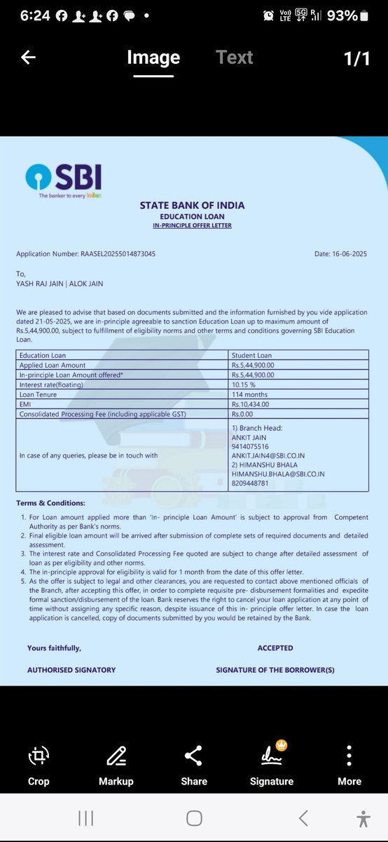 <a href="/PMOIndia/">PMO India</a> ,<a href="/narendramodi/">Narendra Modi</a> <a href="/TheOfficialSBI/">State Bank of India</a> प्रधानमंत्री मोदी जी, PMO ऑफिस,SBI udaipur एवं भीलवाड़ा का बहुत बहुत आभार, मेरे बच्चे को पीएम विद्या लक्ष्मी पोर्टल के माध्यम से डुअल डिप्लोमा इन फोटोग्राफी,IIP foundation Noida के लिए एजुकेशन लोन हो सका, श्री मोदी जी का बहुत बहुत आभार.