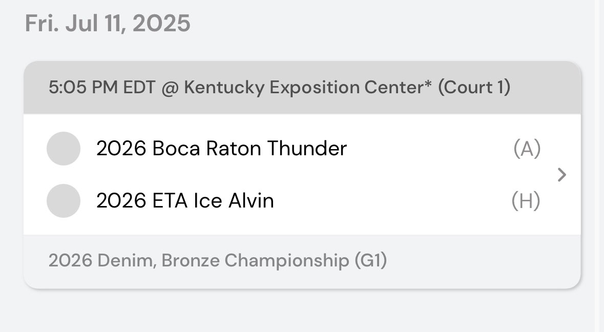 Addie Geren (@addie_geren30) on Twitter photo We play again tomorrow at 5:05 on court 1. Thank you to all the coaches who came to our games today!!
<a href="/EastTNAir/">East TN Air (Campos)</a> We play again tomorrow at 5:05 on court 1. Thank you to all the coaches who came to our games today!!
<a href="/EastTNAir/">East TN Air (Campos)</a>
