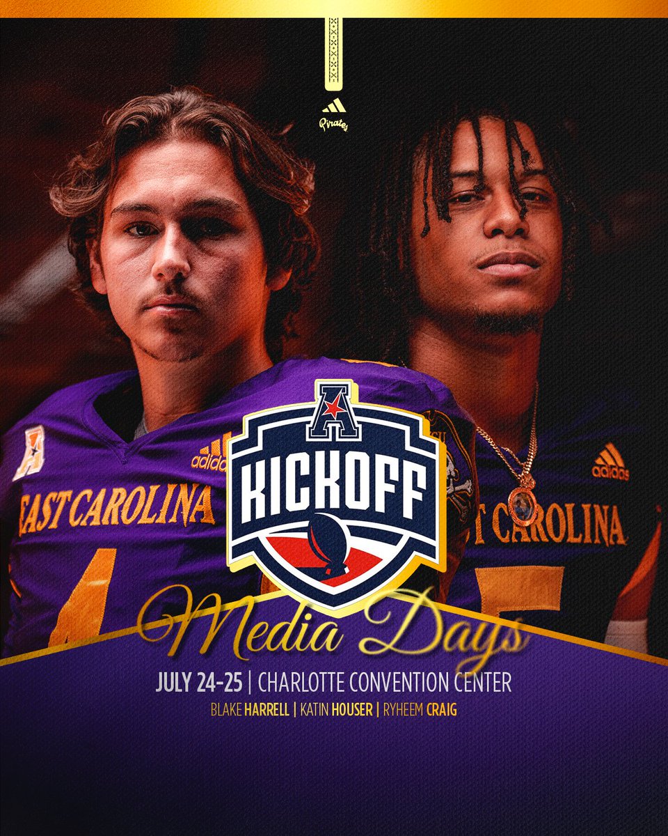 ECUPiratesFB's tweet image. Charlotte Bound for the @American_Conf 2025 Kickoff and Media Days!
@katinhouser @CraigRyheem 🏴☠️ #LetsRide