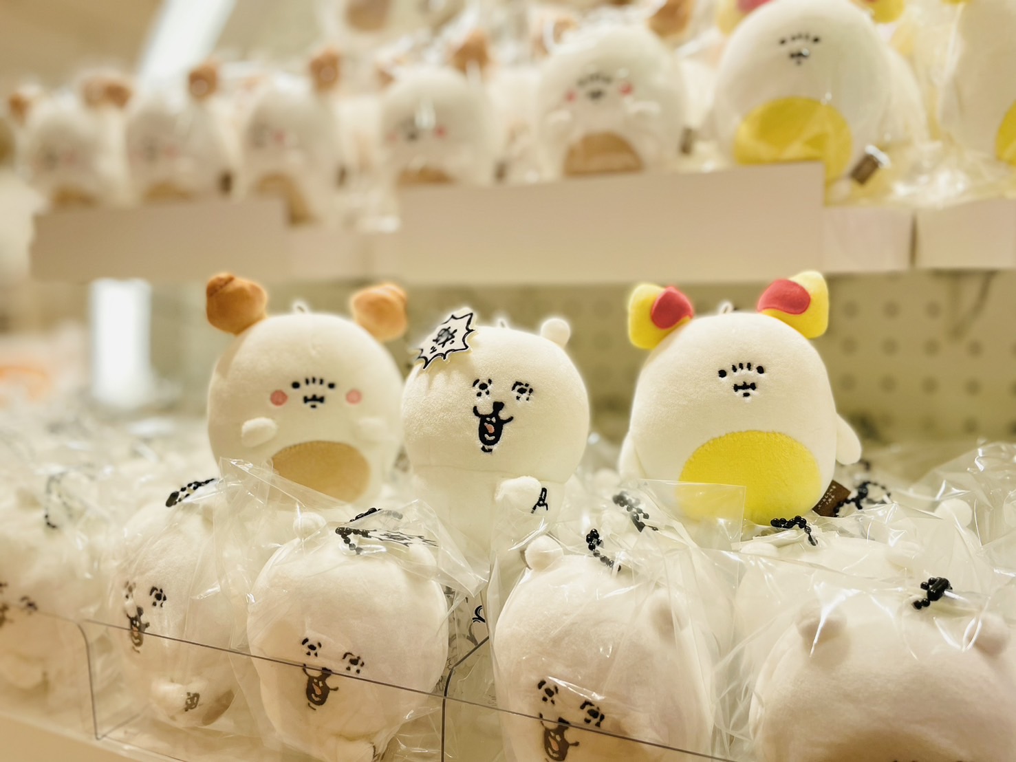 お顔厳選 本日発送 ナガノマーケット　オムレツ　パン マスコット 新品 お顔厳選 2種セット ナガノキャラクターズ マスコット