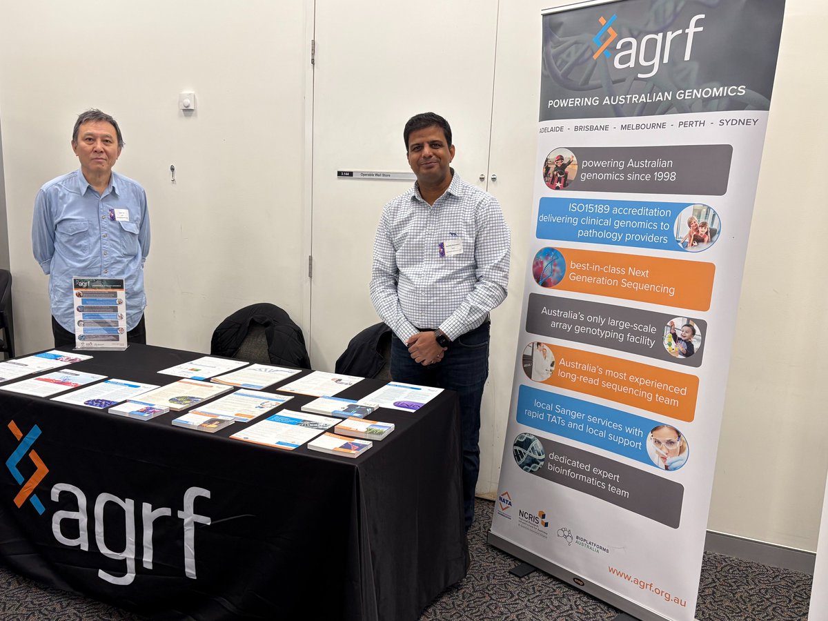 AGRF_genomics's tweet image. Excited to be attending the #IMBSymposium2025 today at The University of Queensland!
#InstituteforMolecularBioscience #AGRF #Genomics #Collaboration #SIMBA #IMB2025 #Research #3MT