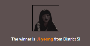 AND OUR WINNER FOR GAME ONE IS <a href="/NALANGN0LA/">ᅟᅟ지영 . ( hiatus )</a> !!