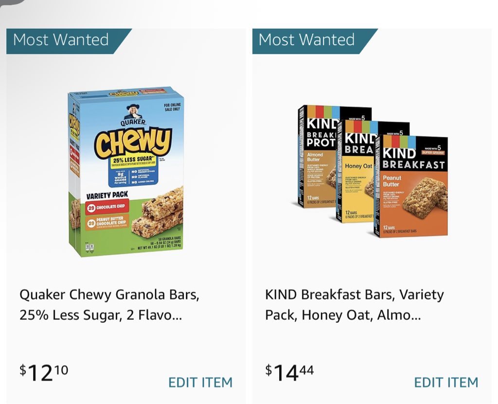 Students should focus on academics not hunger. I teach at a Title I school where 100 percent are on free or reduced lunch. I keep snacks to help them stay focused and engaged amazon.com/wedding/share/… #clearthelist