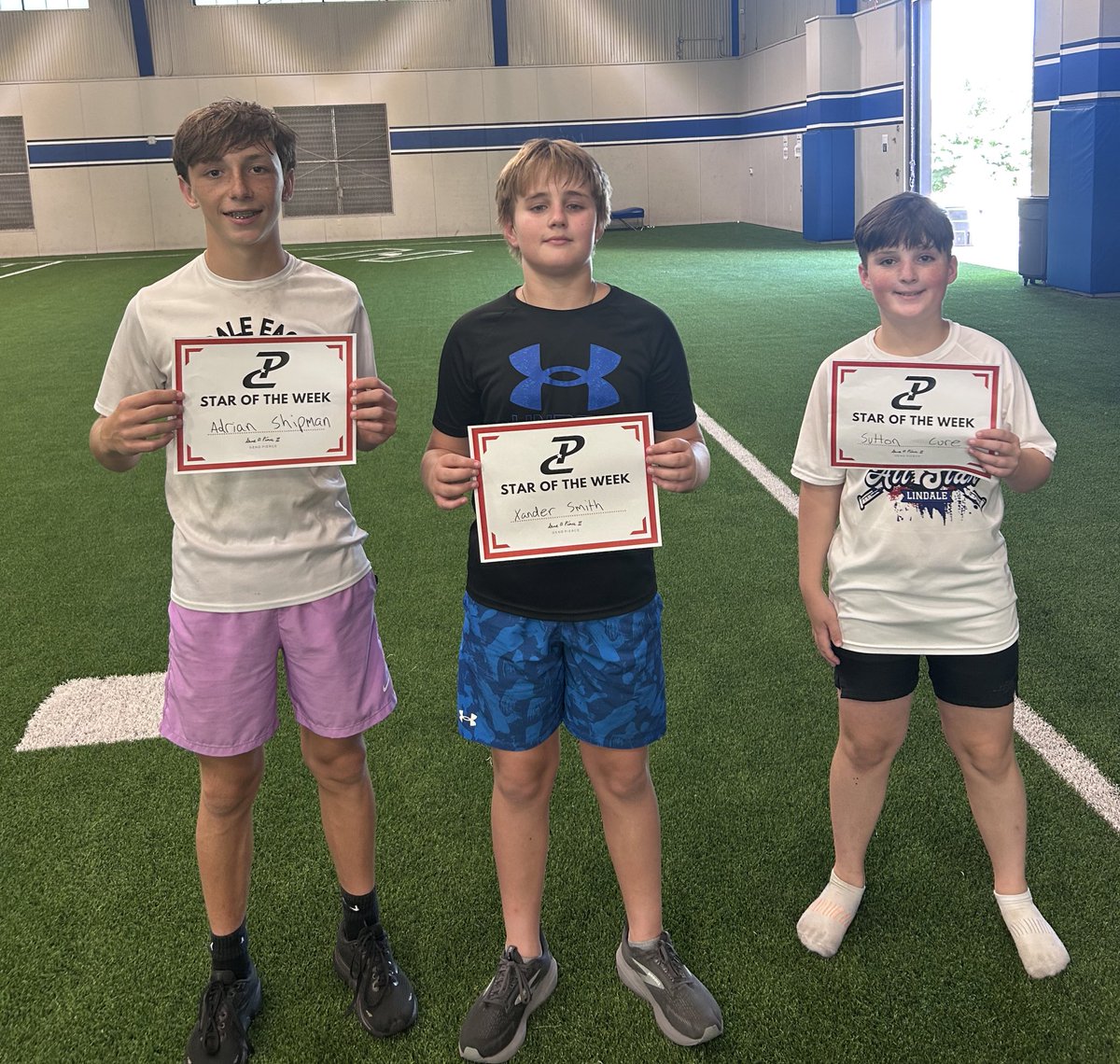 Performance Course (@pcnowisthetime) on Twitter photo Back from break in Lindale, Texas!
<a href="/LindaleAthleti1/">Lindale Athletics</a>
These athletes showed up and turned it up a notch this week, continuing to raise the standard and lead each other!
#PeerLed
S/O to ⭐️’s of the Week!
HI: Lincoln, Bear, Cam, Ike, Tex
DEV: Adrian, Xander, Sutton
#EAGLES Back from break in Lindale, Texas!
<a href="/LindaleAthleti1/">Lindale Athletics</a>
These athletes showed up and turned it up a notch this week, continuing to raise the standard and lead each other!
#PeerLed
S/O to ⭐️’s of the Week!
HI: Lincoln, Bear, Cam, Ike, Tex
DEV: Adrian, Xander, Sutton
#EAGLES