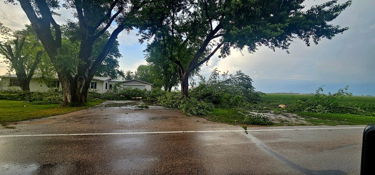 <a href="/NWSHastings/">NWS Hastings</a> Storm damage pictures northwest Grand Island, Nebraska 7-10-25