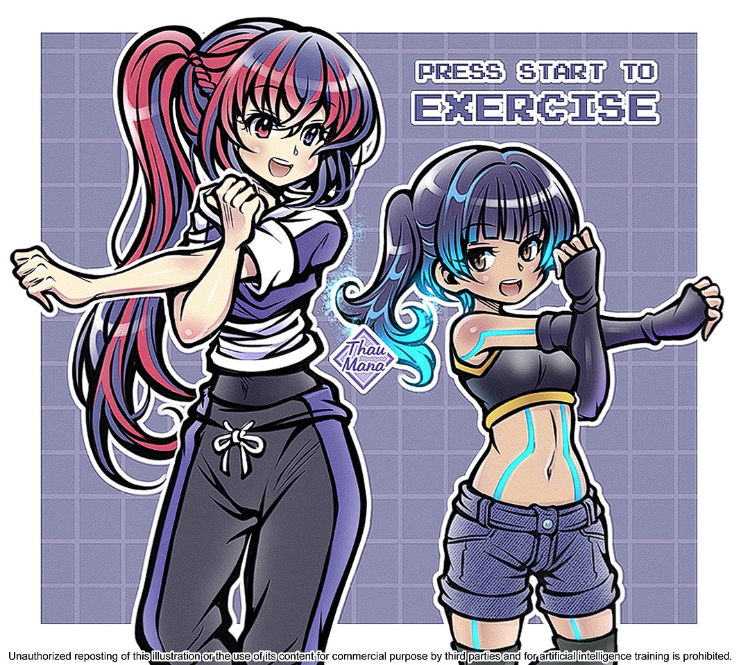 ThaumanaProject's tweet photo. 🔷Stretching Exercise with Side Ponytail Girls🔷

Alear and Sena (FE Engage + Xenoblade Chronicles 3) https://t.co/5OoBP9xIOL