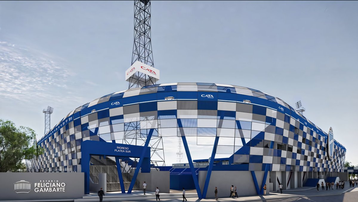 ContiGonza's tweet photo. #GodoyCruz 
El estudio de arquitectura que trabaja con el club mostró el diseño final del Feliciano Gambarte.

➡️Si todo va bien estará para fin de año
➡️La obra no impedirá seguir jugando
➡️Completará los codos uniendo las tribunas pero no serán utilizables por los hinchas
