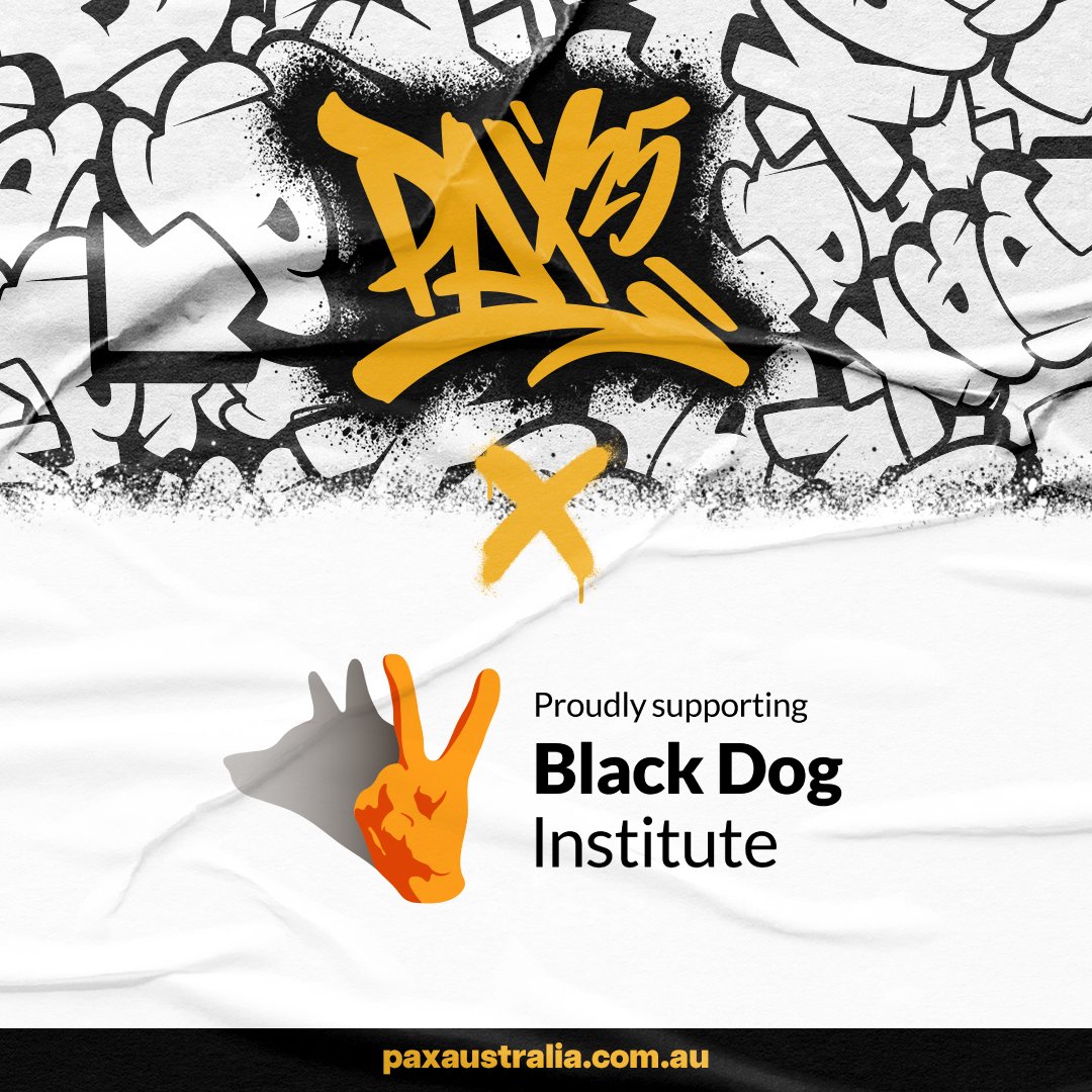 PAX Australia (@paxaus) on Twitter photo .<a href="/blackdoginst/">Black Dog Institute</a> is back as the official charity partner for PAX Aus 2025 - working to create better mental health for all.
Swing by their stall to learn more, support the cause, win prizes, grab some merch, and snag their brand-new 2025 pinny (yes, itβs even cuter than last yearβs .<a href="/blackdoginst/">Black Dog Institute</a> is back as the official charity partner for PAX Aus 2025 - working to create better mental health for all.
Swing by their stall to learn more, support the cause, win prizes, grab some merch, and snag their brand-new 2025 pinny (yes, itβs even cuter than last yearβs