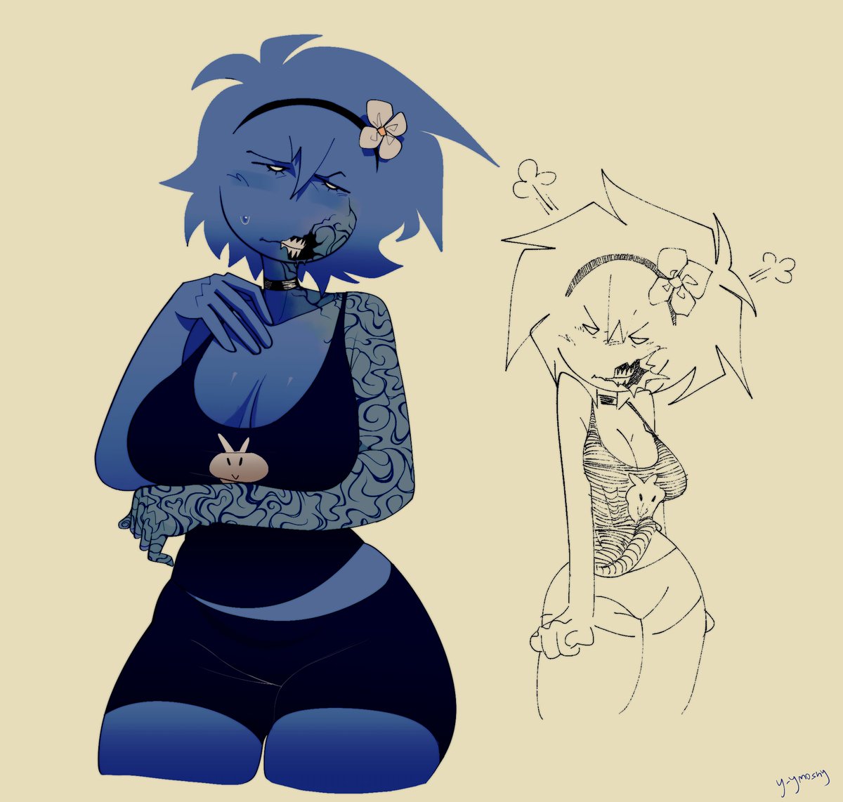 Y_Ymoshy's tweet image. comm
blu lady