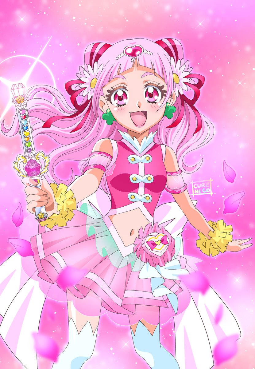 curenicoart's tweet image. ✨🩷キュアエール🩷✨ #precure  #HUGプリ