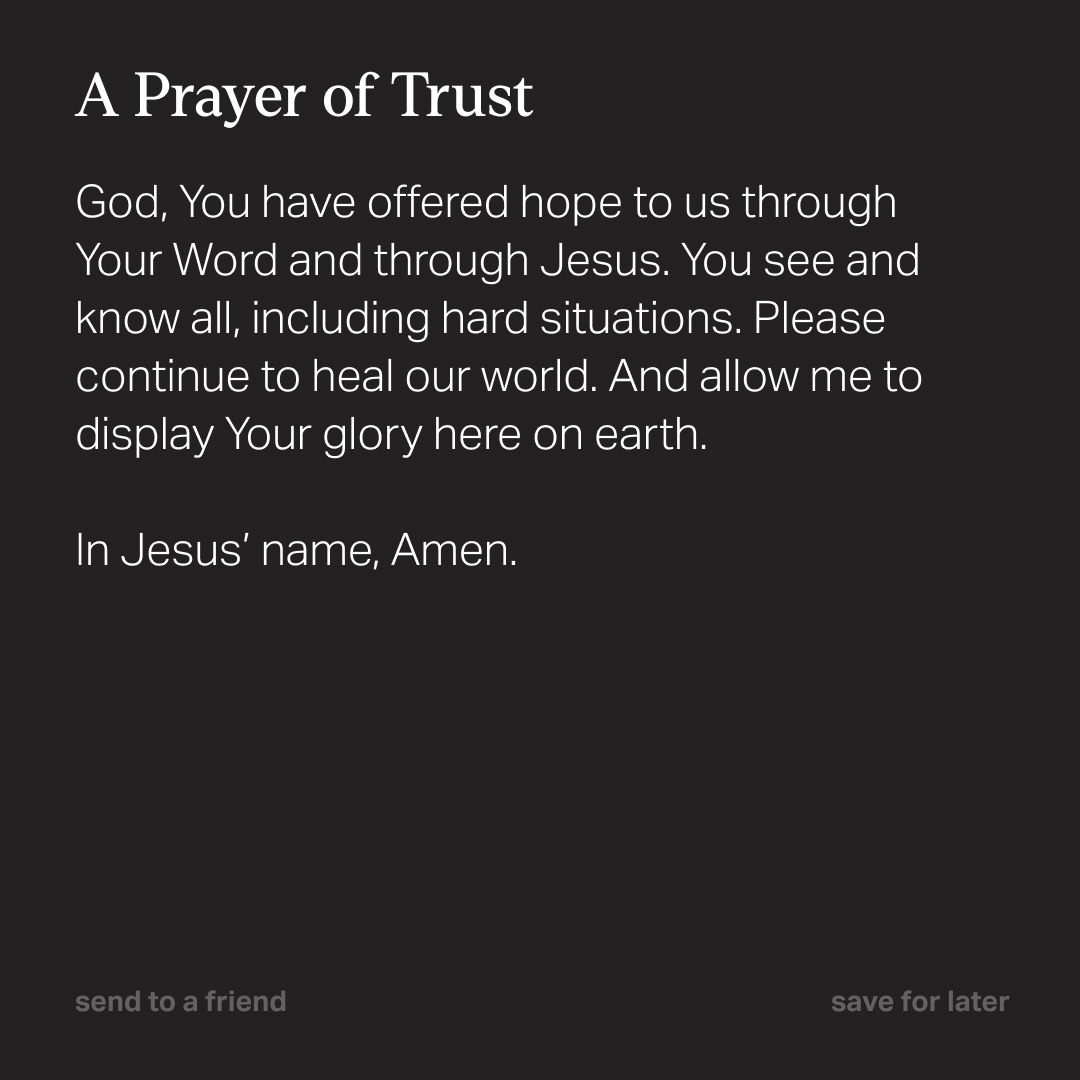 How do you see God working in your life today?