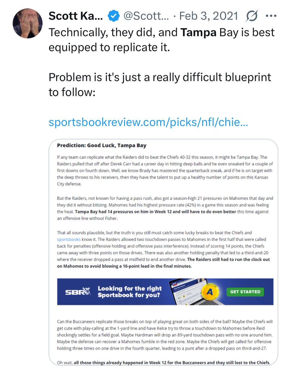 TRrbLTMbRDyTKS's tweet image. Scott brings up OL issues almost every day now but never mentioned OL issues in February 2021 before the SB