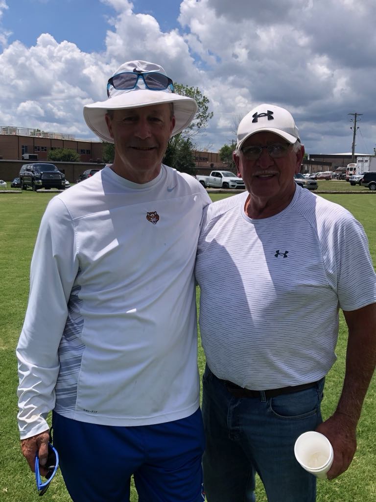 Got to visit with this TN high school basketball coaching legend today at Riverdale 7 on 7.  First met Coach Carter about 40 yrs. ago.