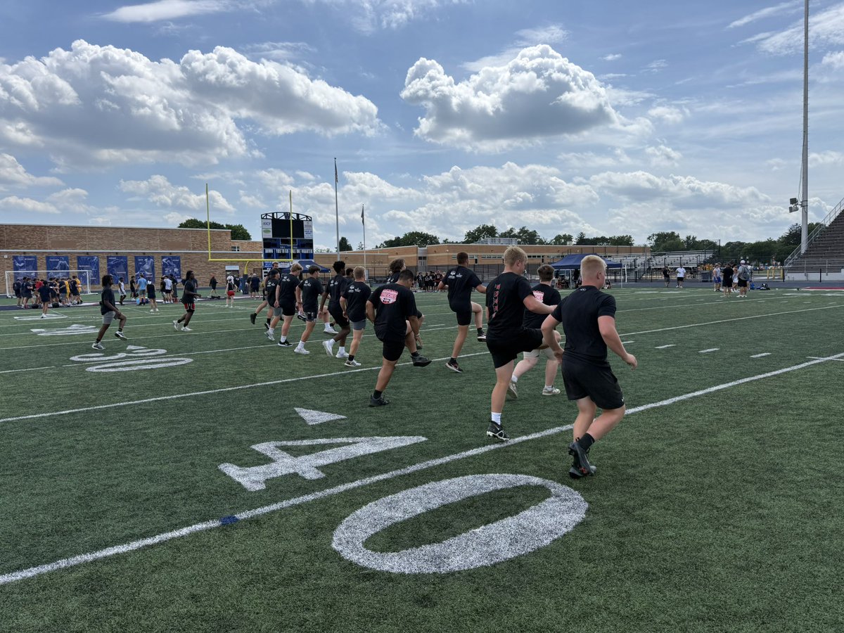 Great job by our lineman today at the West Aurora Lineman Challenge.  Thank you to West Aurora for hosting us!