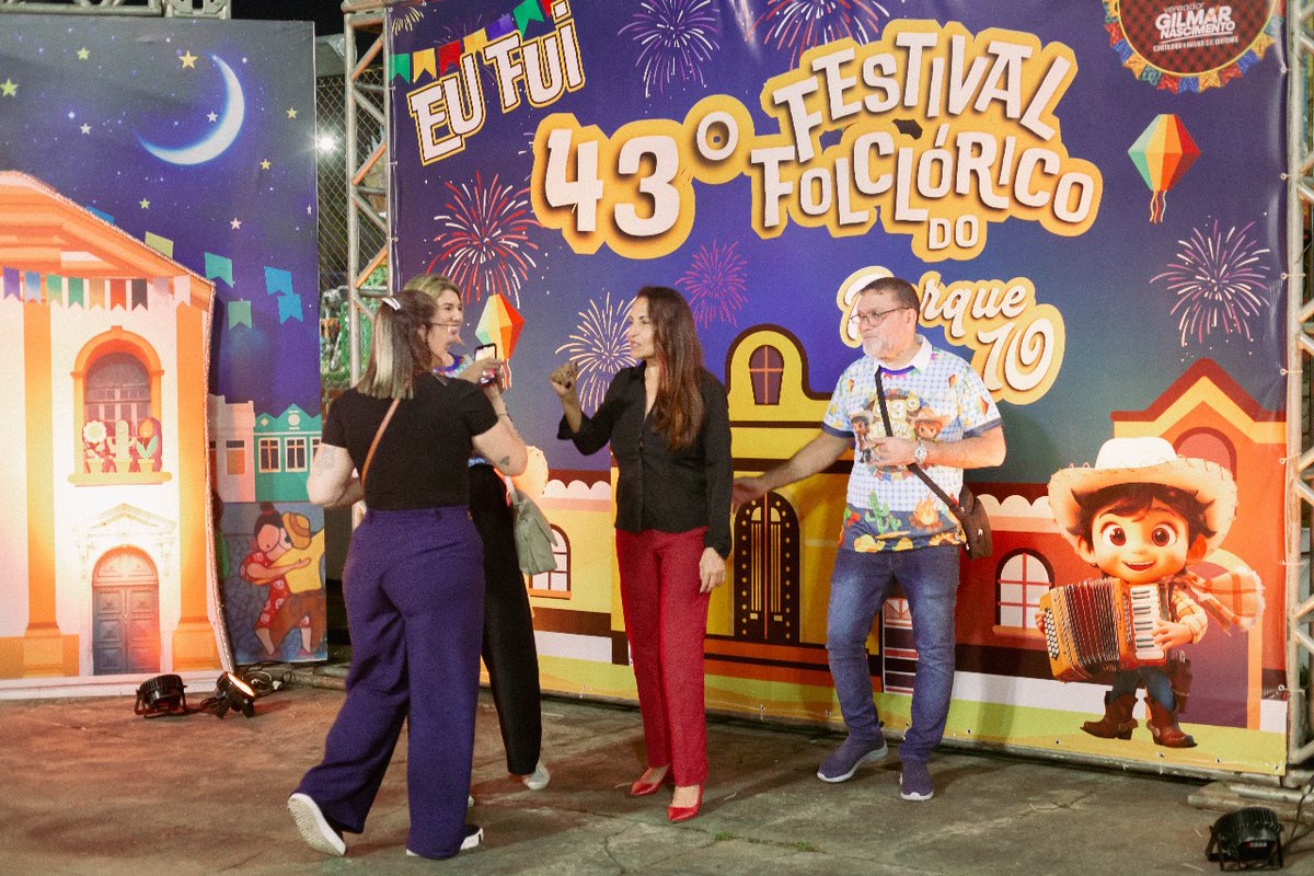 Obrigada aos produtores  do 43 Festival Folclórico do Parque 10 em Manaus-Am que tive a alegria de participar.Muitissimo obrigada  Gilson Nascimento, Rosana Salgado e toda equipe. Bjuss❤️❤️👏👏