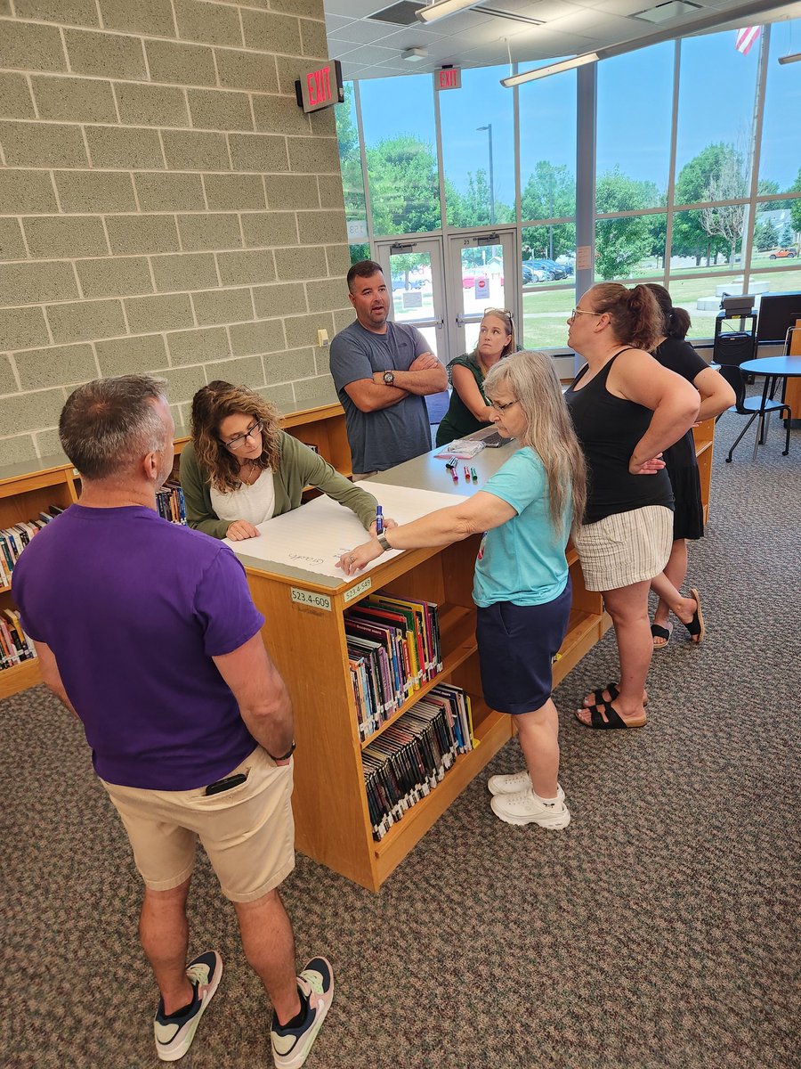 Our school improvement team spent the afternoon reflecting on the 24-25 school year and planning for the 25-26 school year! All to ensure our students get the best.   #GreatThingsHappenAtOLY #WeAreOlympia