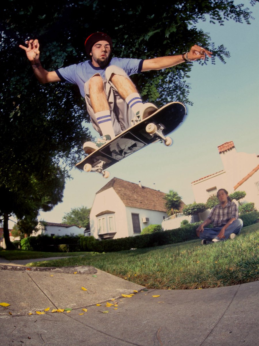 To celebrate the release of the <a href="/deftones/">Deftones</a> new single "My Mind Is a Mountain," I thought it would be fun to share this throwback photo of Chino doing an ollie while Chi watches from the lawn in front of someone’s house. This was taken in the neighborhood near Swingers, back when