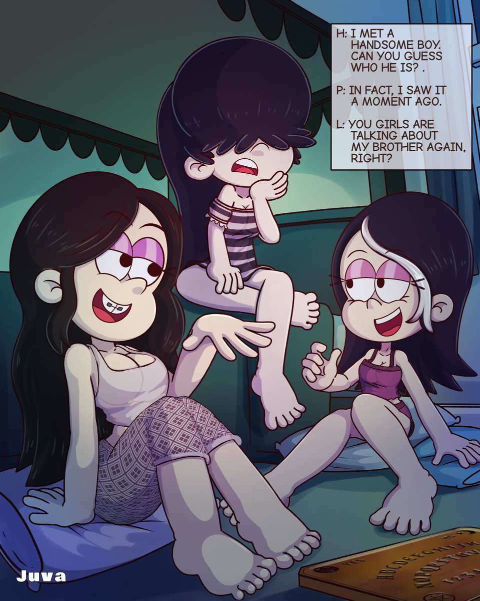 JuvaKurosaki's tweet image. Bromas recurrentes qué Haiku y Persephone hacen cuando van a casa de Lucy, en especial en las pijamadas.

#TheLoudHouse #LucyLoud #TheLoudHouse_Haiku #TheLoudHouse_Persephone