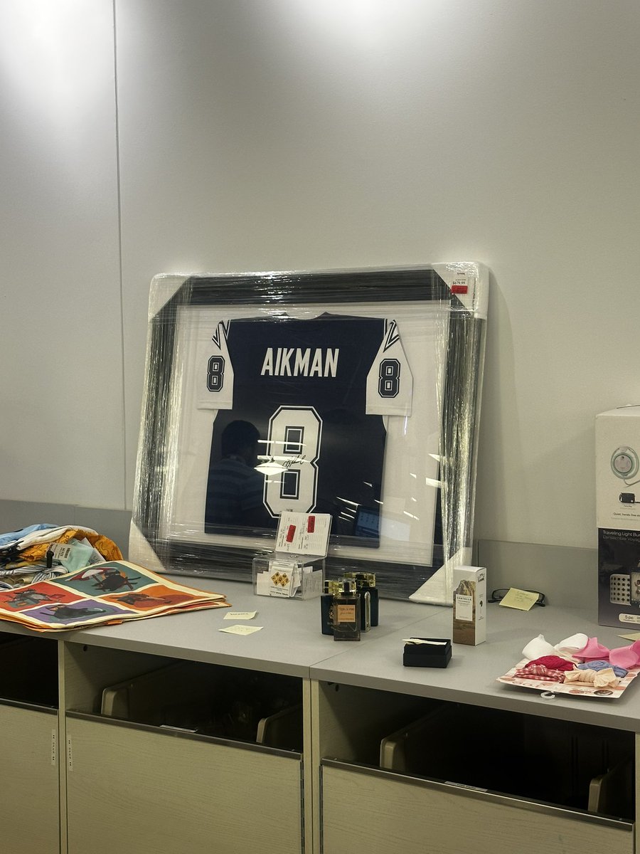 Listen, the Dallas Cowboys have sucked my whole life. 

I just never thought we would see a framed Aikman Jersey at the TJ Maxx.