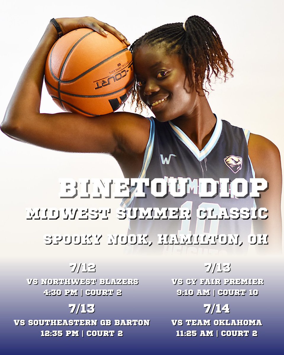 Coaches!

'27 Binetou Diop will be in Hamilton, OH this weekend at the Midwest Summer Classic with BMaze Elite.

Binetou is a 6'1" Guard from Senegal who can score at will and is tenacious on the boards

Come catch a glimpse of this dynamic playmaker, you won't regret it!
