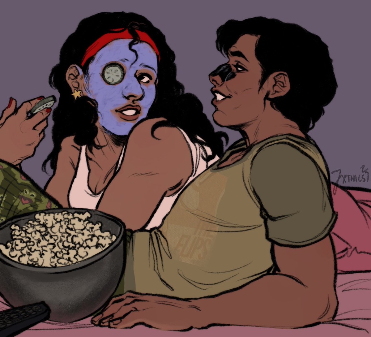 jxthics's tweet image. dick & donna doing facemasks at a sleepover for @gothscarwilde via @dcforgaza ! tysm again!!
#dccomics