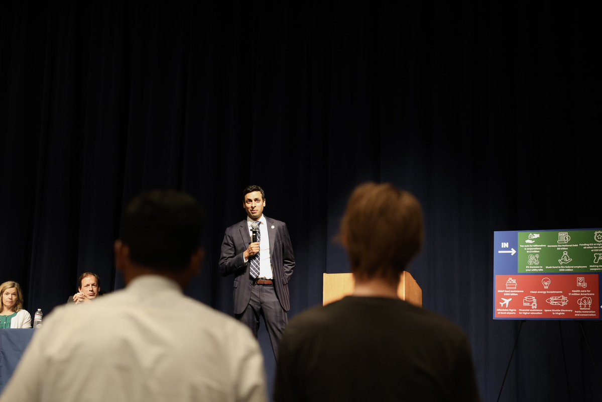 RepSuhas's tweet image. Thank you to everyone who joined my town hall tonight to discuss the One Big Ugly Bill. Your stories and voices are powerful — keep speaking up and showing up. I’ll continue to put pressure on the Administration and keep up the fight.