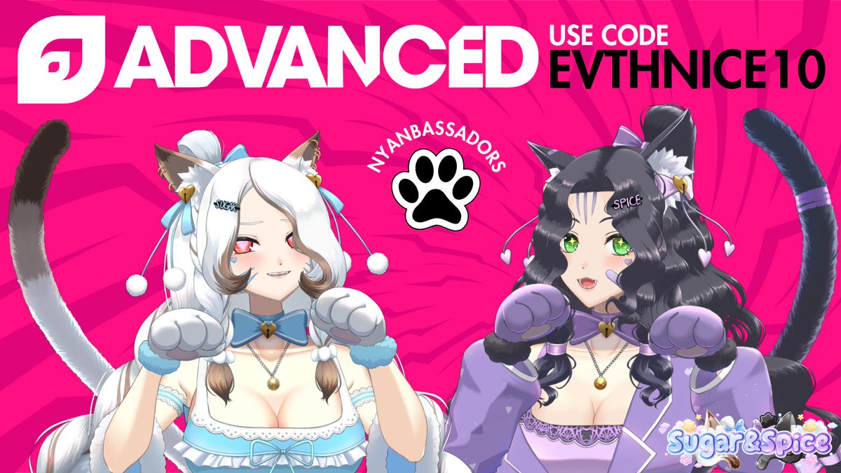 Is your pussy staying hydrated? Well these two are and they're helping you get 10% off wetness with the code EVTHNICE10 💖❤️‍🔥

Click that snazzy referral link and tell us what flavors you wanna try!
👇😽😼👇
advanced.gg/?ref=EVTHNICE