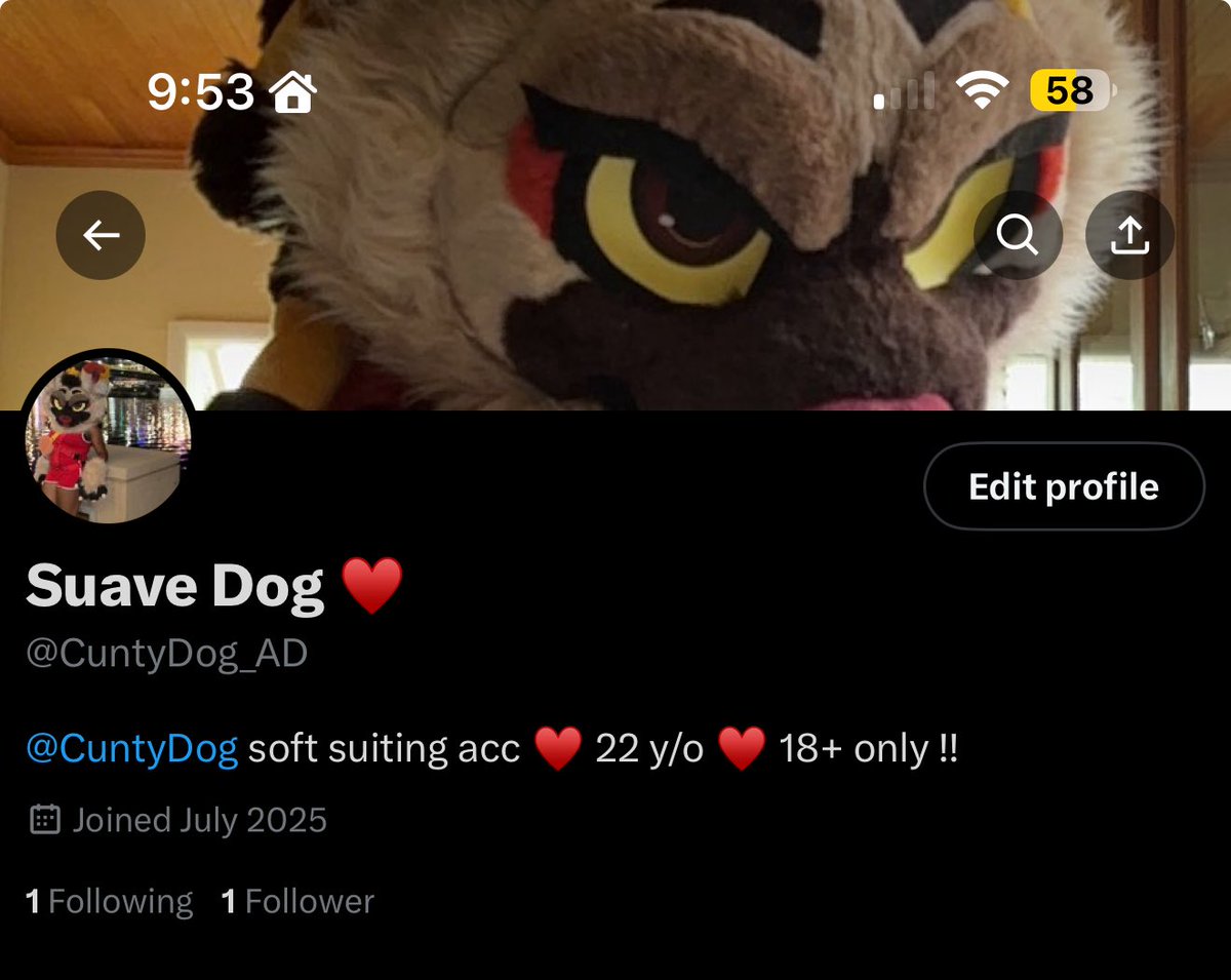 CuntyDog's tweet image. Follow @CuntyDog_AD I might post my butt or something if youβre nice to me βΊοΈ (18+ only)