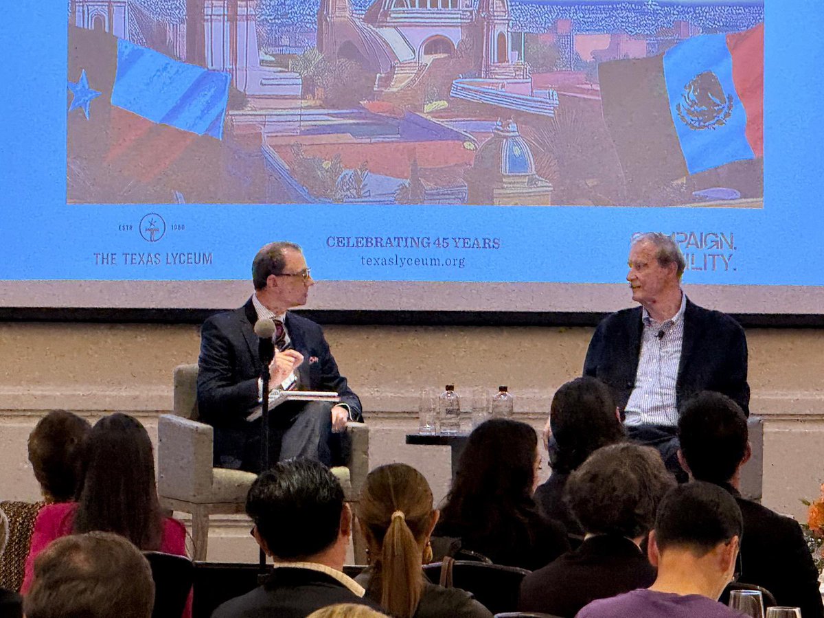 Lyceum President <a href="/craytonwebb/">Crayton Webb</a> sits down with Mexico’s 62nd President, Vicente Fox. The first thing President Fox shares? His deep connection to Lyceum’s core values — leadership, service, and civil discourse. 🇲🇽🤝 #TexasLyceum #VicenteFox