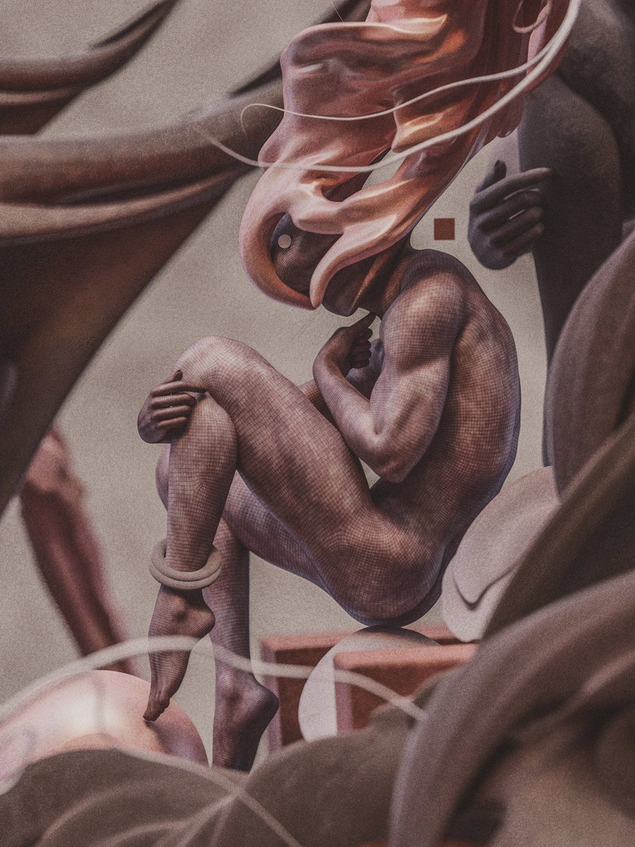 artwork I generated with a computer (blender) and emotional damage