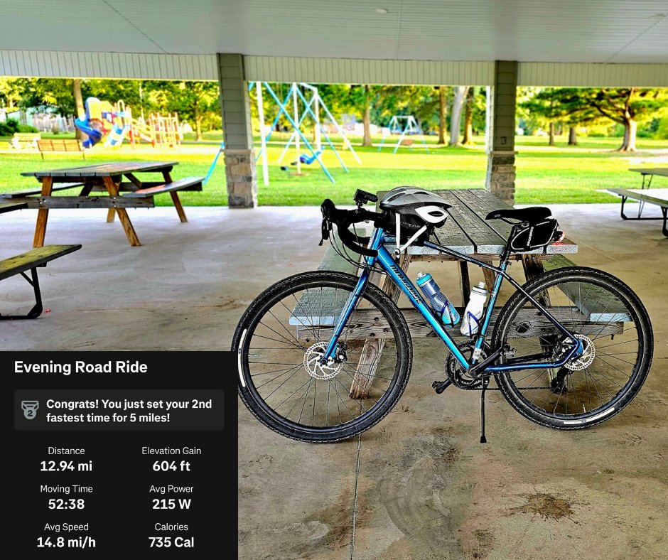 Nice evening for a short road ride. Tried out some new gear - Shimano XC3 shoes and pedals. I highly recommend them. So much better than regular shoes and flats. 

#shimano 
#roadcycling 
#heattraining
#eveningcycle