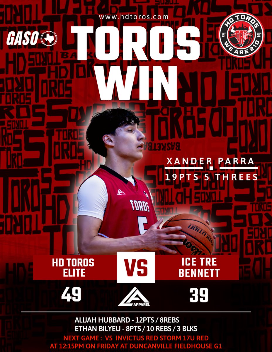 HD Toros™ (@hdtoros) on Twitter photo HD Toros Elite survive and advance in the first round of bracket play <a href="/TexasHoopsGASO/">TexasHoops/GASO 🔗</a>
CUL🤘🏼URE | #WeAre210 HD Toros Elite survive and advance in the first round of bracket play <a href="/TexasHoopsGASO/">TexasHoops/GASO 🔗</a>
CUL🤘🏼URE | #WeAre210