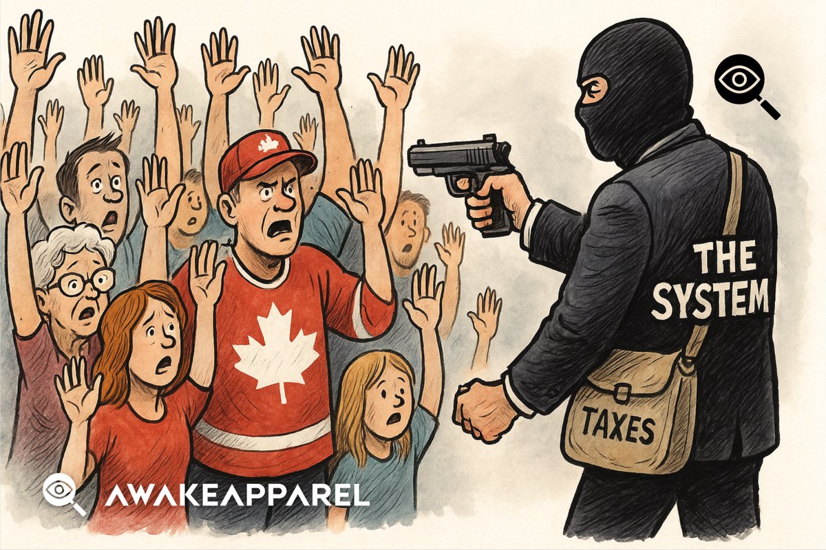 Awake_Apparel's tweet photo. When they told you to put your elbows up…
Did you realize it was actually a stickup?
#ElbowsUp
#AwakeApparel
#TaxationWithoutRepresentation
#TrueNorthRobbed https://t.co/XEmUGfakla