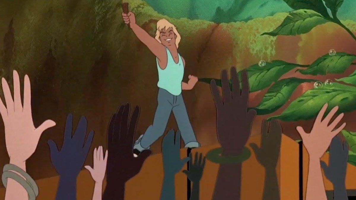 Ultimate_Tye's tweet image. #EdwardsMovieCharacterChallenge2025 #July
@midgetmoxie
Day #7 — Works with Cutting Down Trees: Zak Young, from the animated fantasy, "FernGully: The Last Rainforest" (1992), is a teenage logger.
"They're not here to protect the forest; they're cutting down trees."