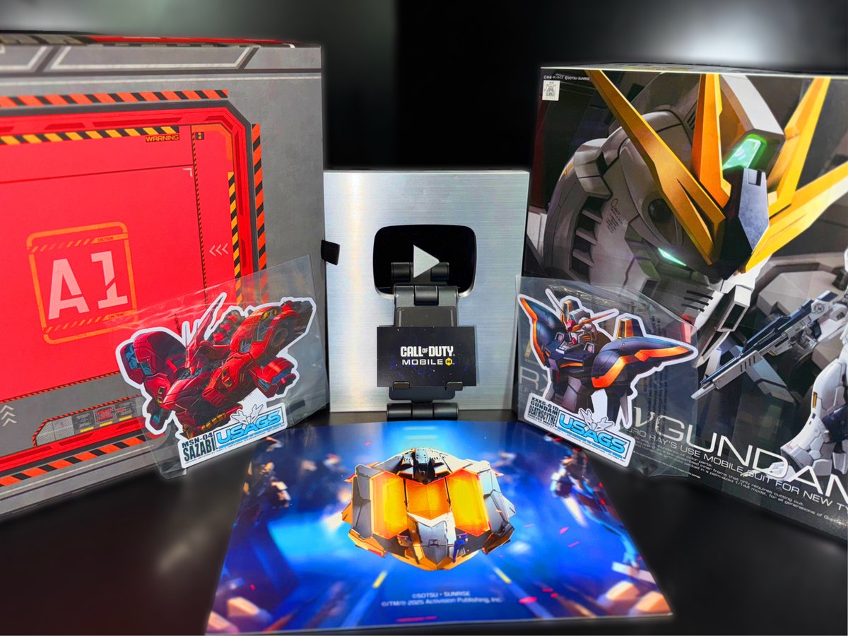 Dozzylol's tweet image. @PlayCODMobile Just blessed me with this Gundam-themed box + 20,000 COD POINTS 👀🔥

I’m giving it away to one of YOU. Here’s how to enter:

✅ Like &amp;amp; Follow me here!
✅ Join my Discord server to complete your entry (discord.gg/dozzy)

Huge thanks to COD Mobile for the…