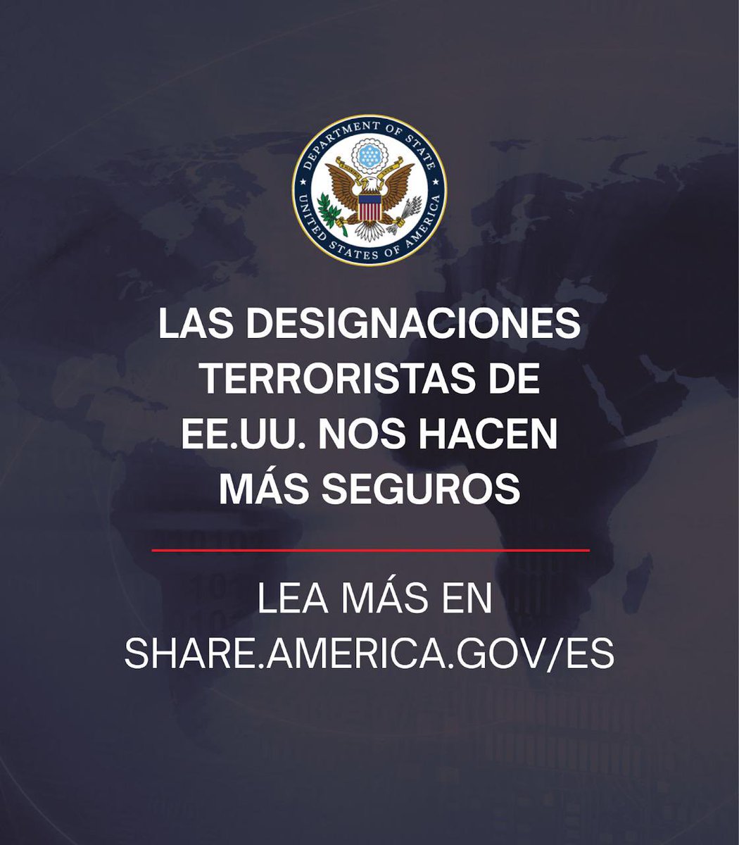 usembassyguate's tweet image. Estamos siempre atentos a las actividades de las organizaciones criminales transnacionales y las evaluamos para su designación. ¡No hay forma de escapar a la justicia! Las designaciones que hace el gobierno de los Estados Unidos de organizaciones terroristas extranjeras y…