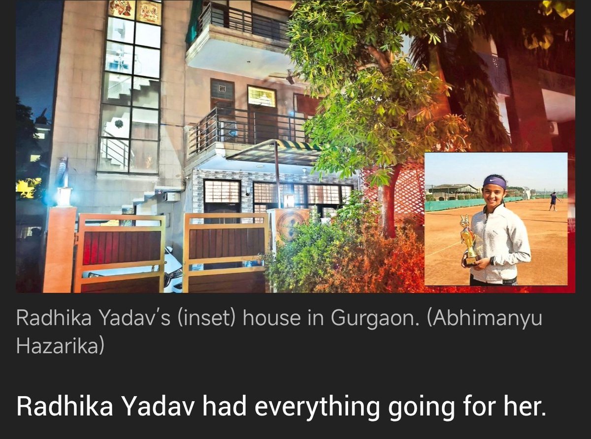 AB_Hazardous's tweet image. A murder in cold blood of a talented tennis player in Gurgaon over 'taunts'
I report for @IndianExpress
indianexpress.com/article/cities…