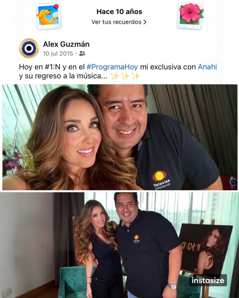 Woooowww!!!
Espectacular #tbt🔙📸 En el 2015con mi querida <a href="/Anahi/">Anahi</a> súper EXCLUSIVA después de vernos en Miami, me habló del lanzamiento de su nuevo álbum #Inesperado ❤️
#anahi #tbt