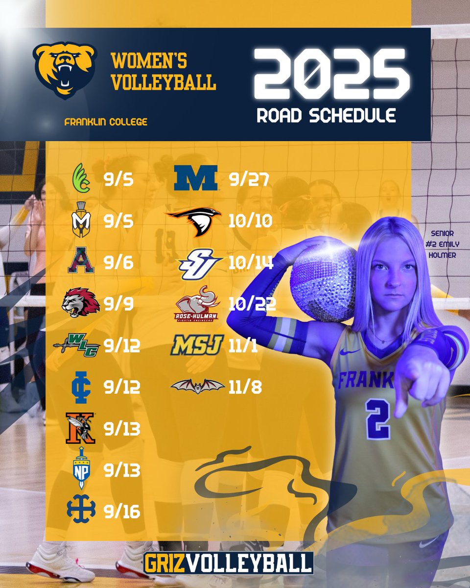 FCGrizAthletics's tweet image. The @FCWomensVB schedule is out for this season!
View in full here: franklingrizzlies.com/sports/womens-…