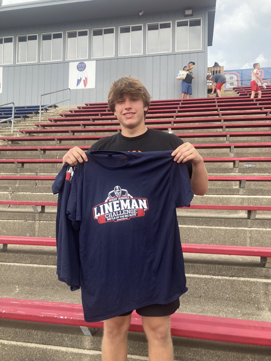 WWSFB's tweet image. Congrats Cole taking the bench press crown and med ball toss!