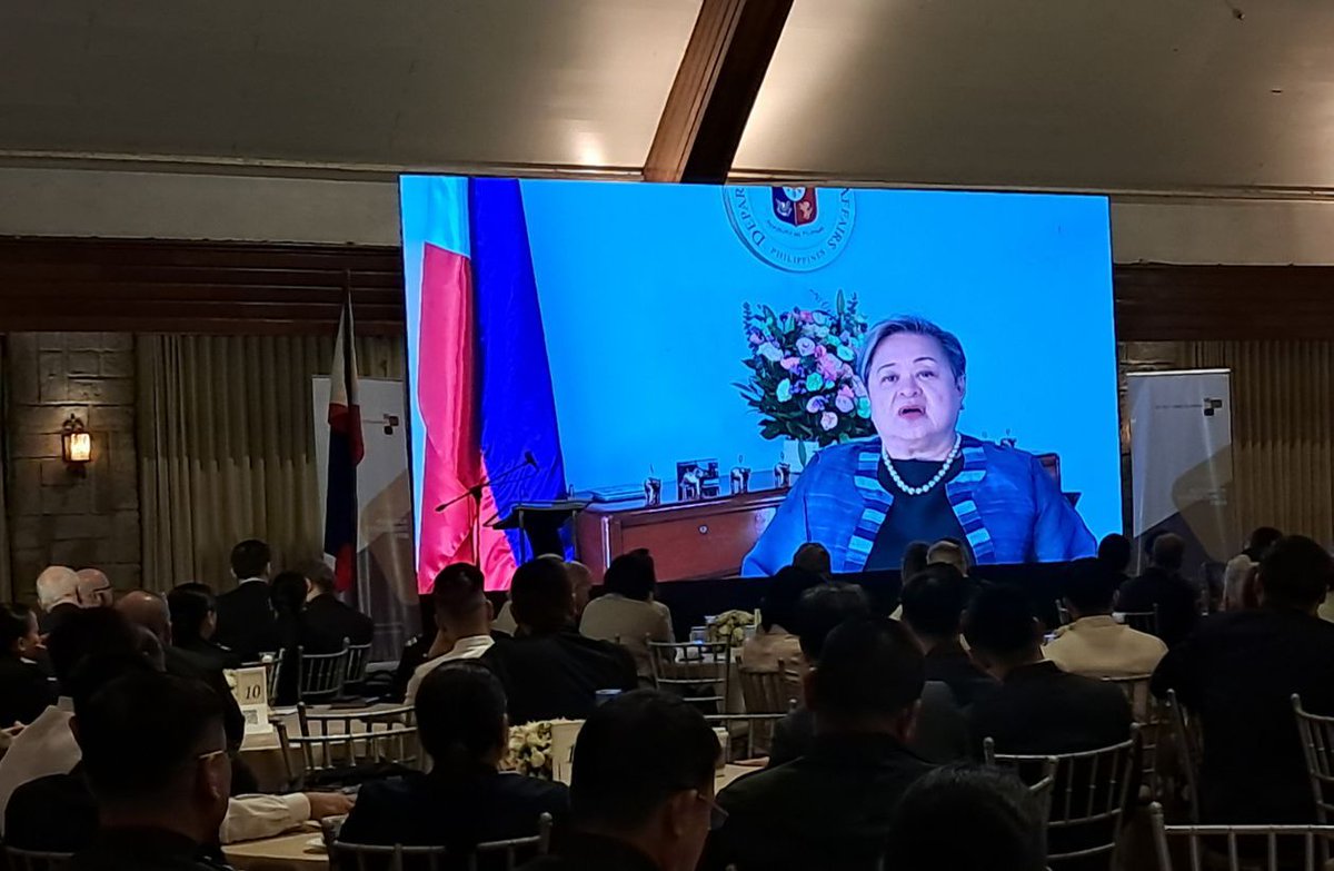 WORRISOME. Foreign Affairs Secretary Ma. Theresa Lazaro on Friday (July 11, 2025) conveys Manila’s concern over China’s continuous rejection of the 2016 Arbitral Award on the South China Sea.

In a Stratbase ADRI forum in Makati City, Lazaro says: "Nine years hence, its