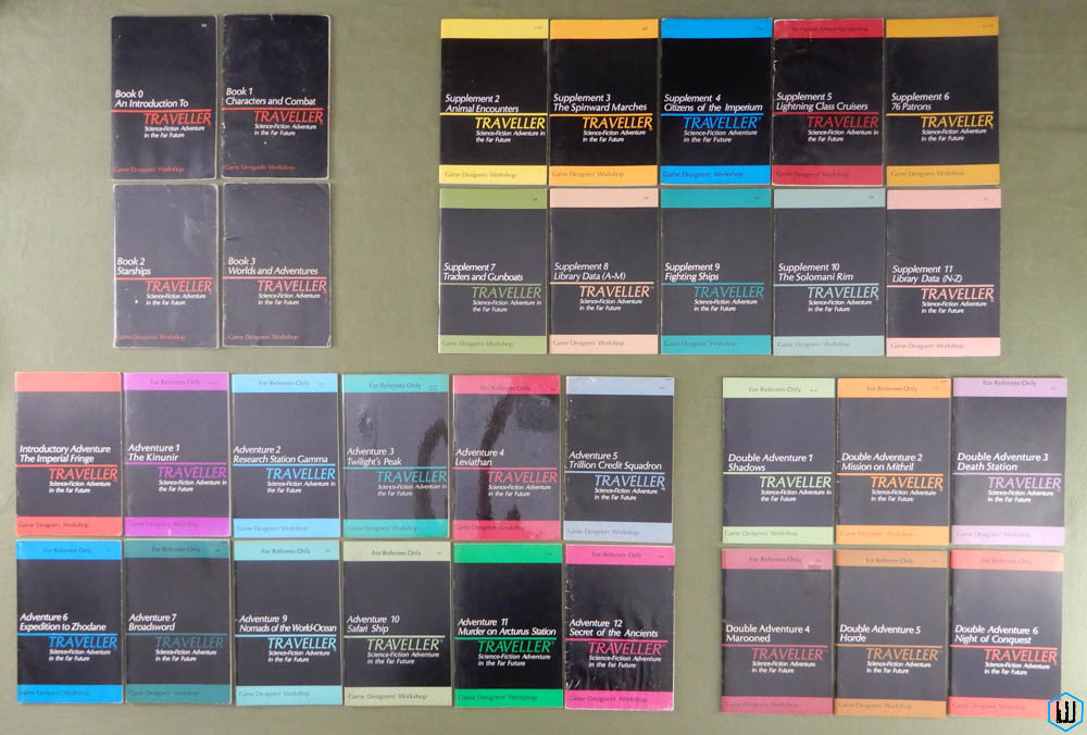 Waynes_Books's tweet image. I made my very own periodic table of TRAVELLER LITTLE BLACK BOOKS going to the shop shelves today.